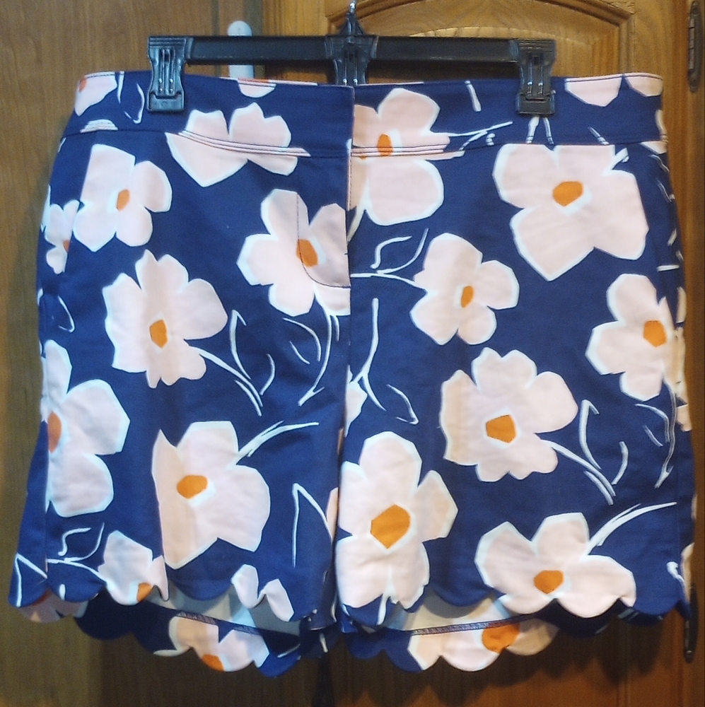 Isaac Mizrahi Floral Shorts Size 14 Preppy Feminine